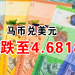 马币兑美元 下跌至4.6818