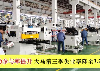 劳动参与率提升 大马第三季失业率降至3.2%