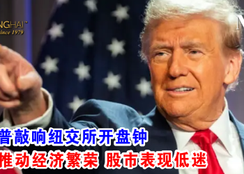 特朗普敲响纽交所开盘钟 承诺推动经济繁荣 股市表现低迷