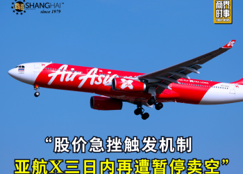 股价急挫触发机制 亚航X三日内再遭暂停卖空